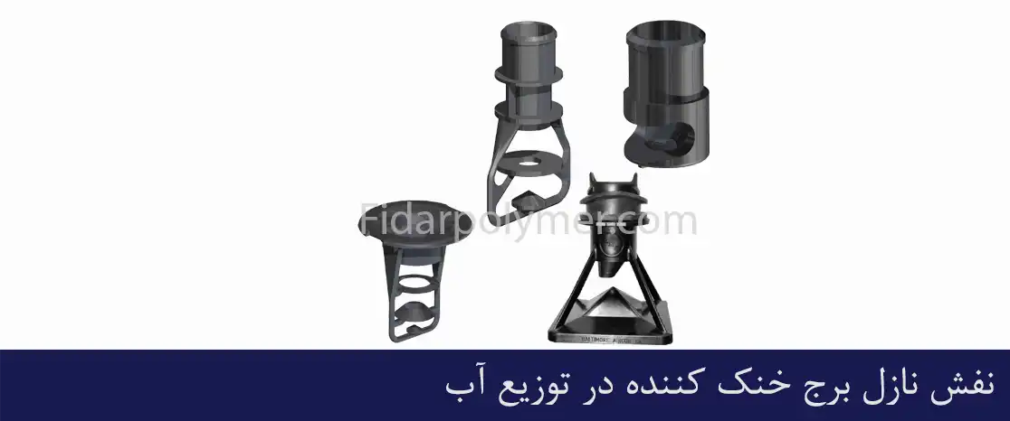 نفش نازل برج خنک کننده در توزیع آب